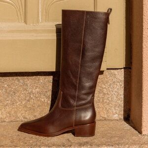 Larroude Florencia Boot in Brown Leather NWT size 7